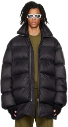 Rick Owens Black Porterville Turtle Down Coat