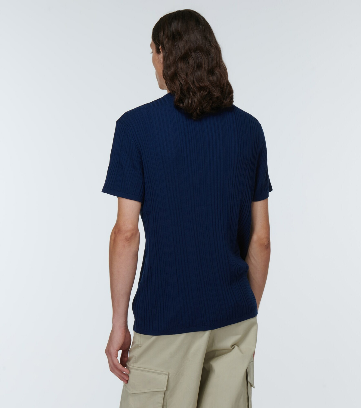 King & Tuckfield - Ribbed wool T-shirt