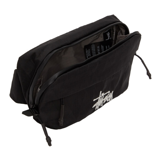 Stussy Black Ripstop Waist Pack Stussy