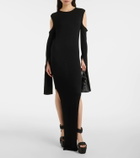 Rick Owens Caped wool maxi dress