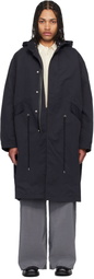 Studio Nicholson Navy Lotus Coat