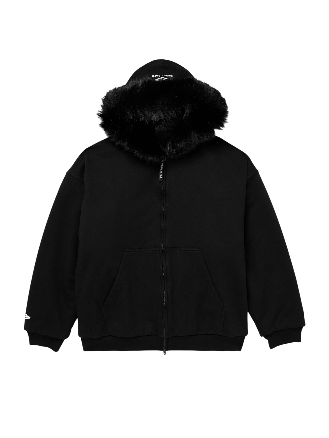 Balenciaga - RuPaul Distressed Logo-Print Cotton-Jersey Zip-Up