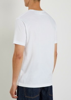 Gant Logo-embroidered Cotton T-shirt White