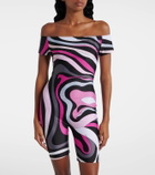 Pucci Marmo off-shoulder romper