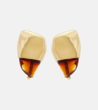 Bottega Veneta Prisma Small 18kt gold-plated earrings