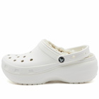 Crocs Women's Classic Platform Lined Clog in White