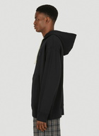 Acne Studios - Face Patch Hooded Sweatshirt in Black