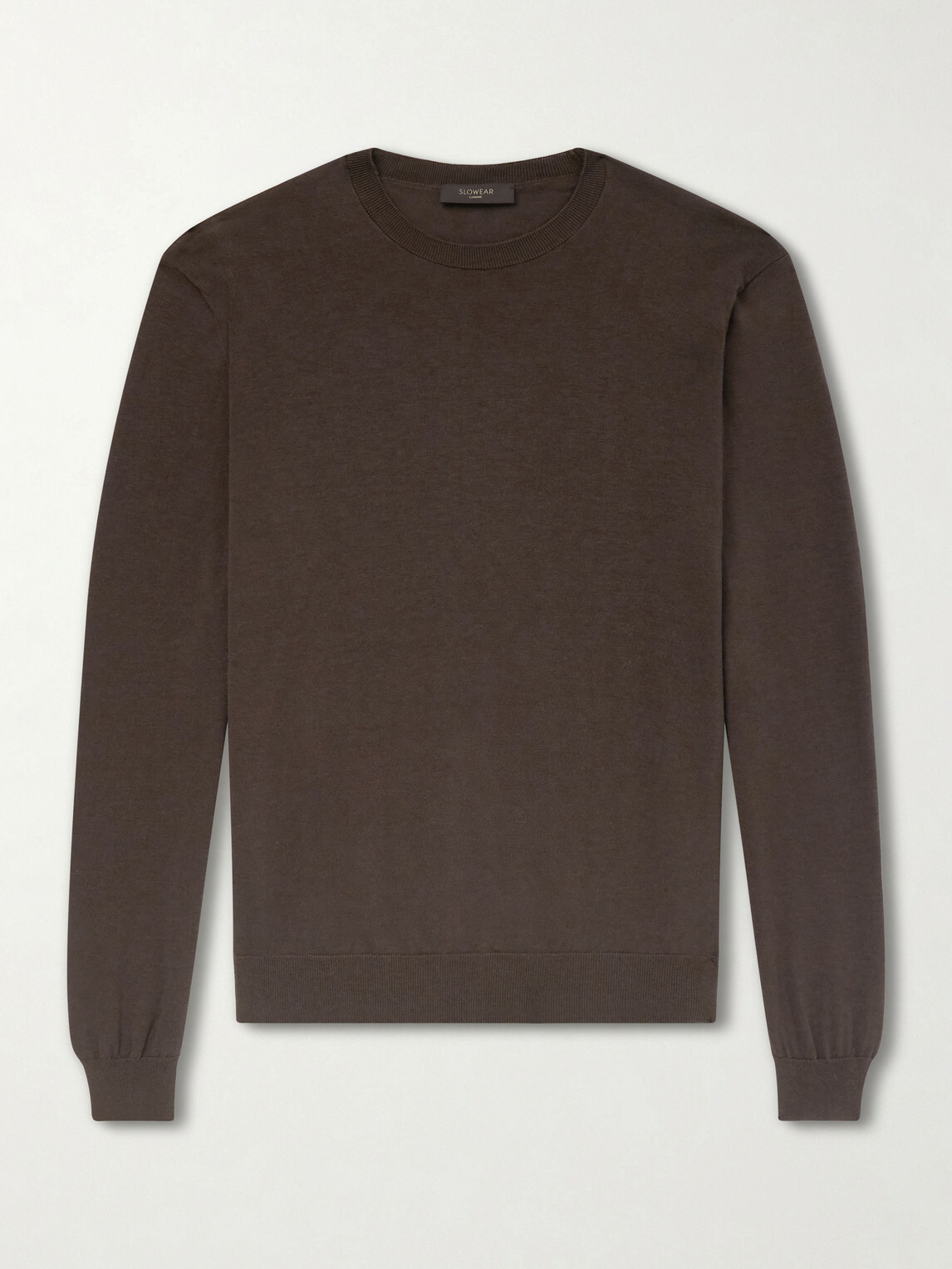 Slowear - Cotton and Silk-Blend Sweater - Brown