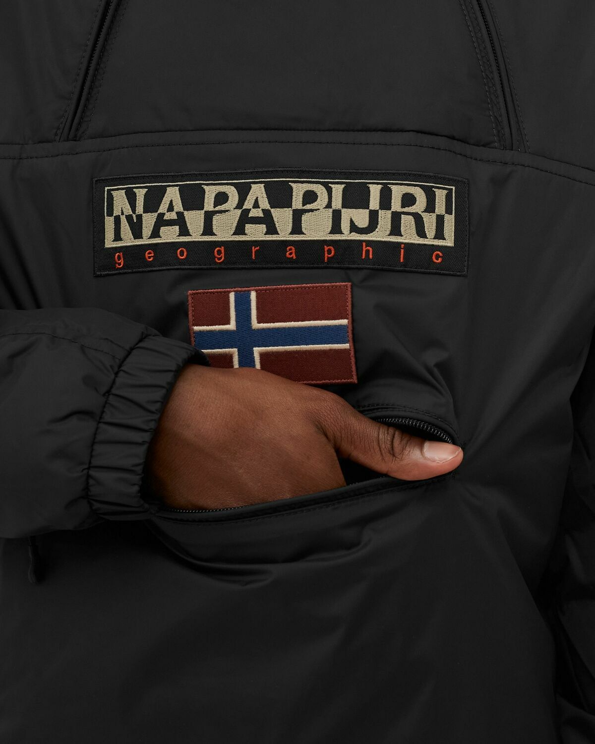 Napapijri Northfarer 2.0 Wint Black Half Zips|Windbreaker Napapijri