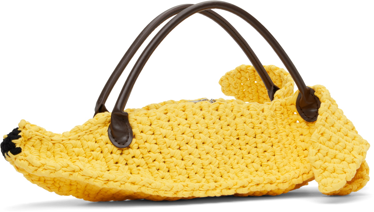 Charles Jeffrey LOVERBOY Yellow Banana Bag