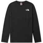 The North Face Men's Long Sleeve Red Box T-Shirt in Black/Brushwood Camo