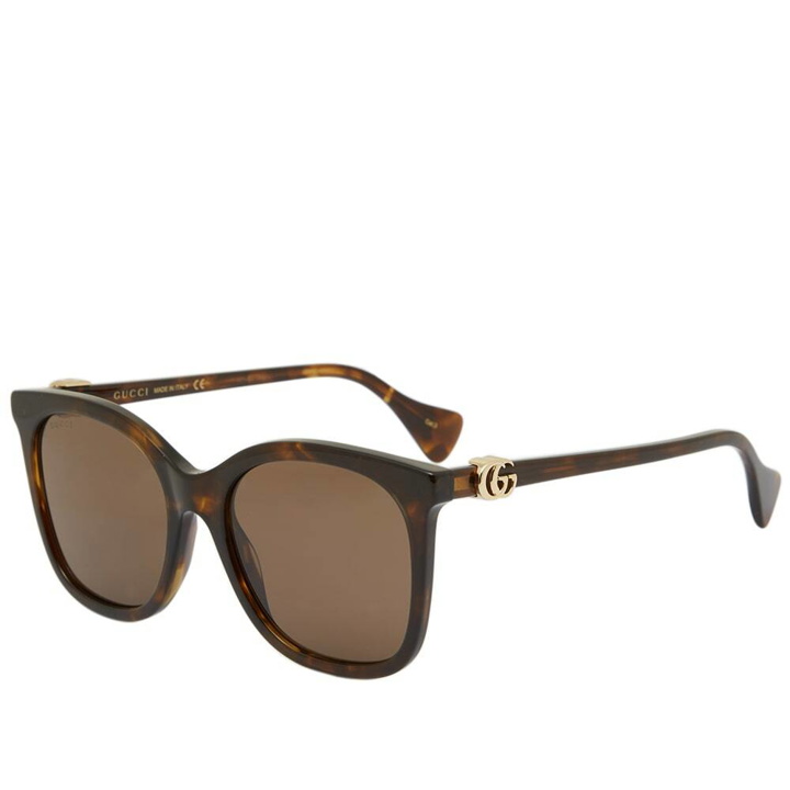 Photo: Gucci Men's Eyewear GG1071S Sunglasses in Dark Havana/Brown