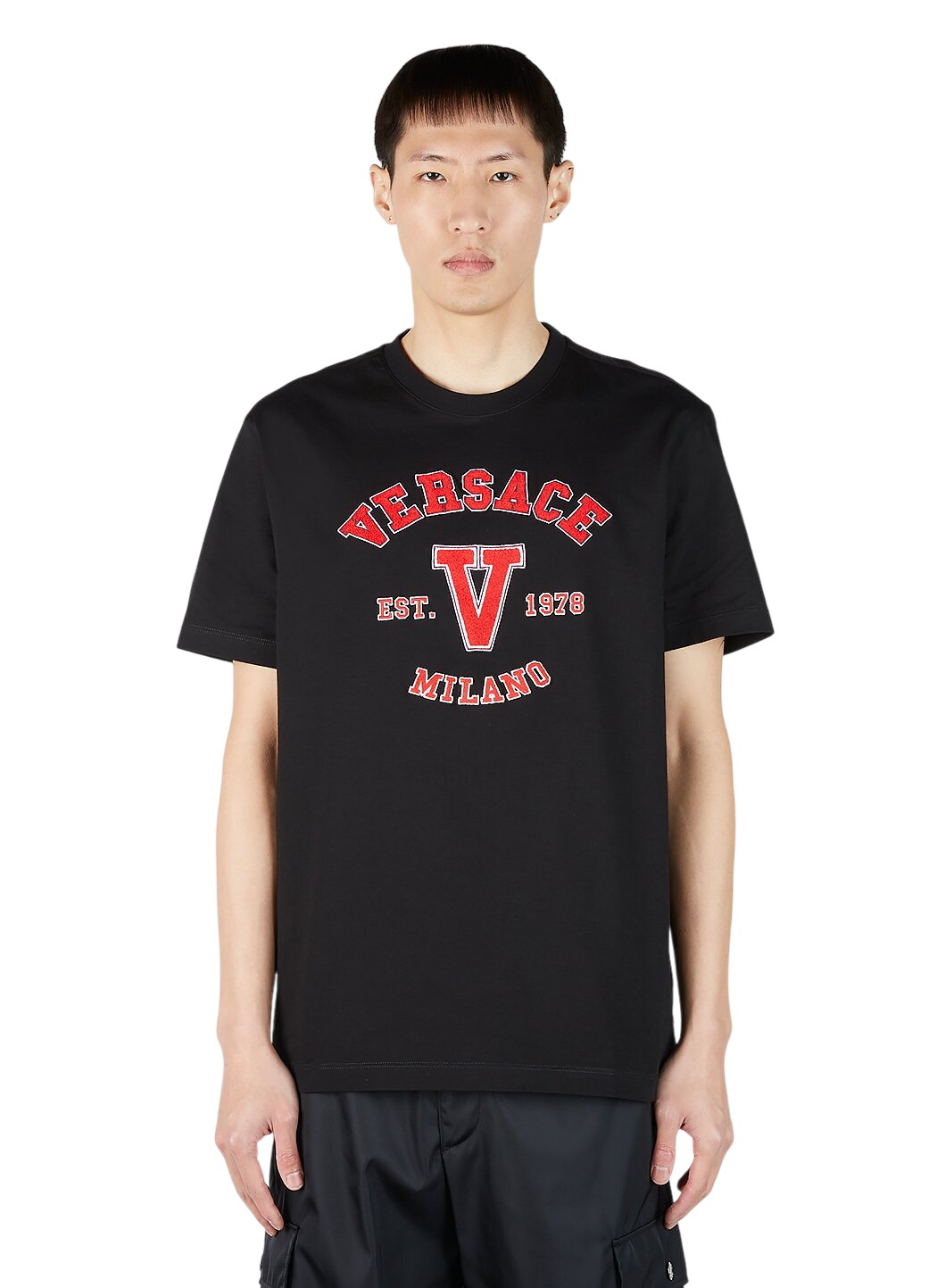 Versace Multicolor Angel Print T-Shirt Versace
