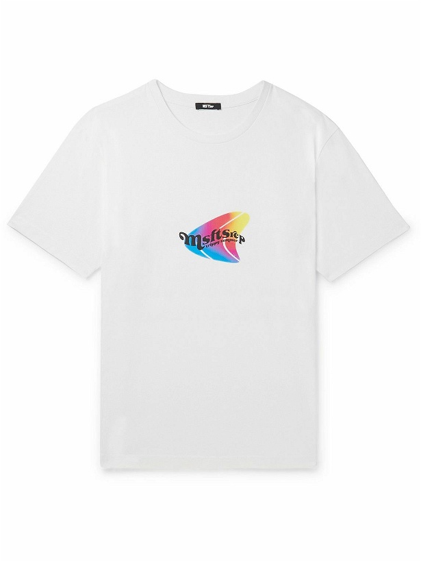 Photo: MSFTSrep - Logo-Print Cotton-Jersey T-Shirt - White