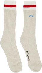 SOCKSSS Two-Pack Gray & Beige Socks