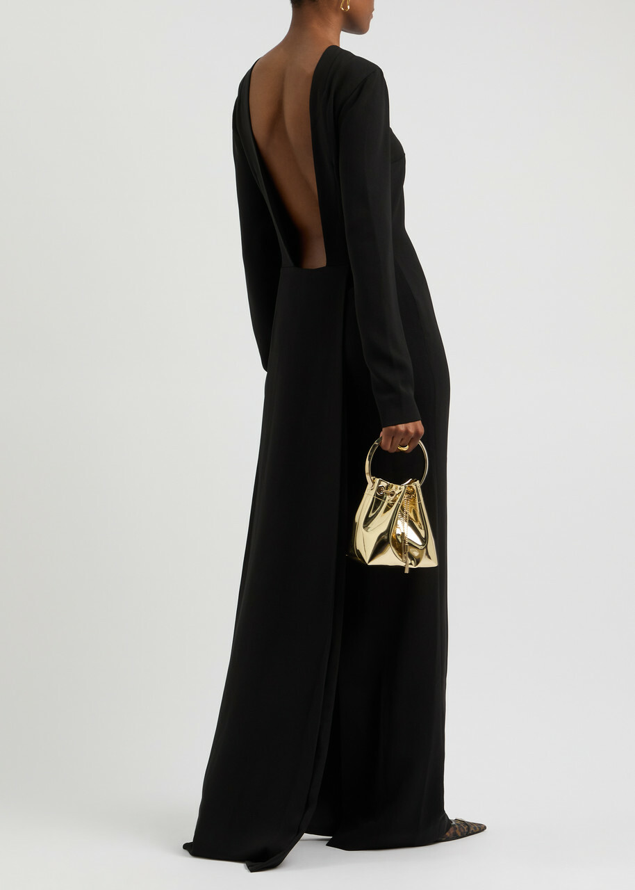 16 Arlington Christabel Open-back Gown Black