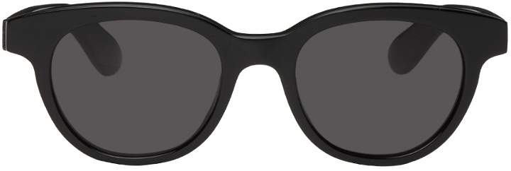 Photo: Alexander McQueen Black Angled Pantos Sunglasses