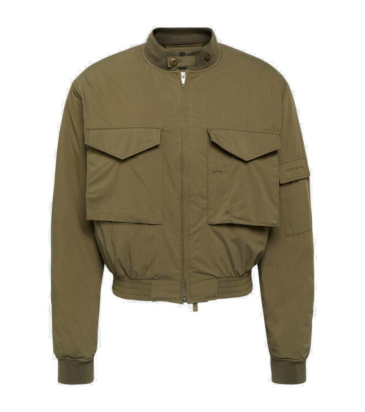 Photo: Givenchy Cropped cotton-blend bomber jacket