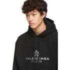 Balenciaga Black Paris Laurel Hoodie