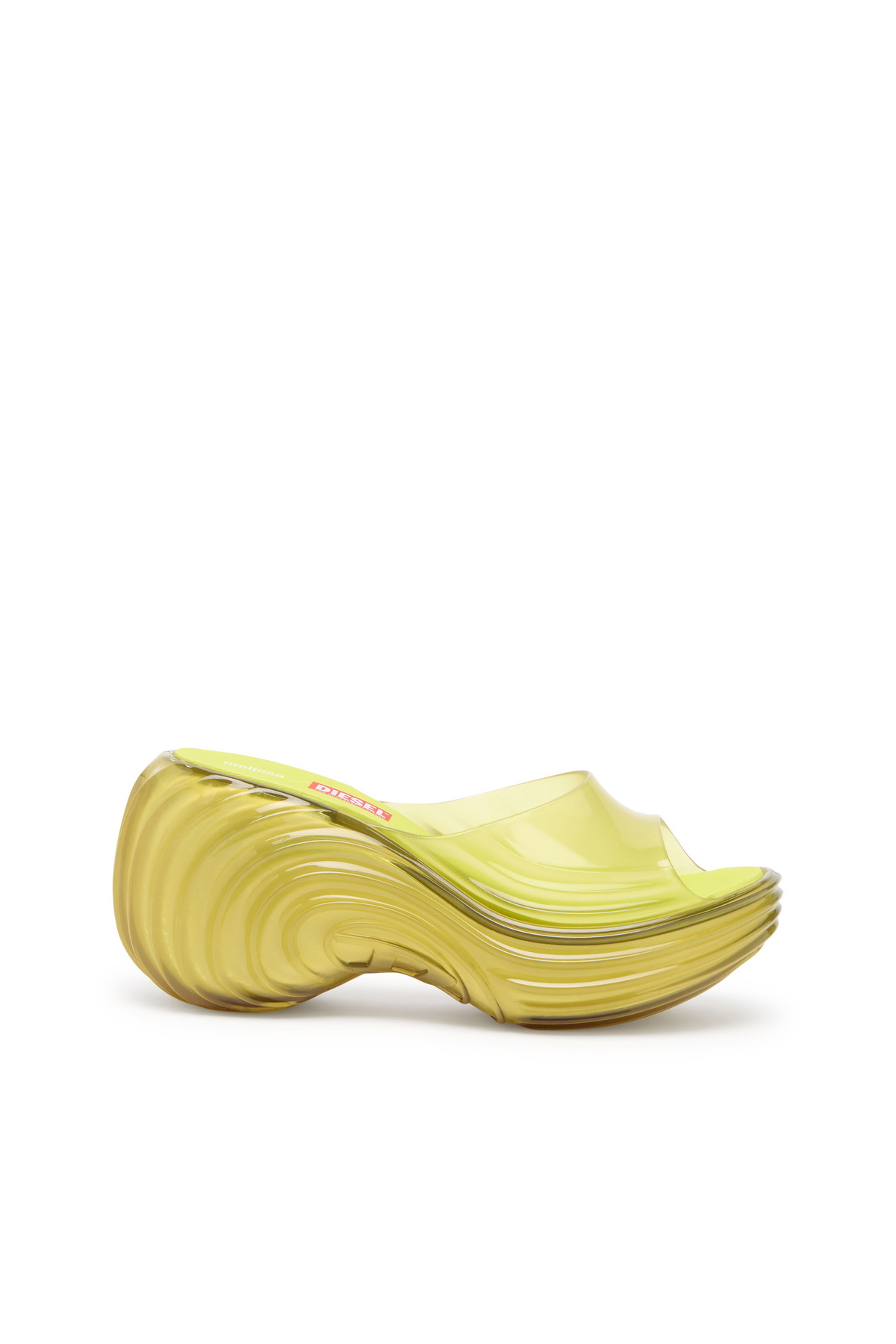 Diesel Platform mule in Melflex - Sandals Womens in Yellow