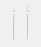 Mateo 14kt gold drop earrings with pearls