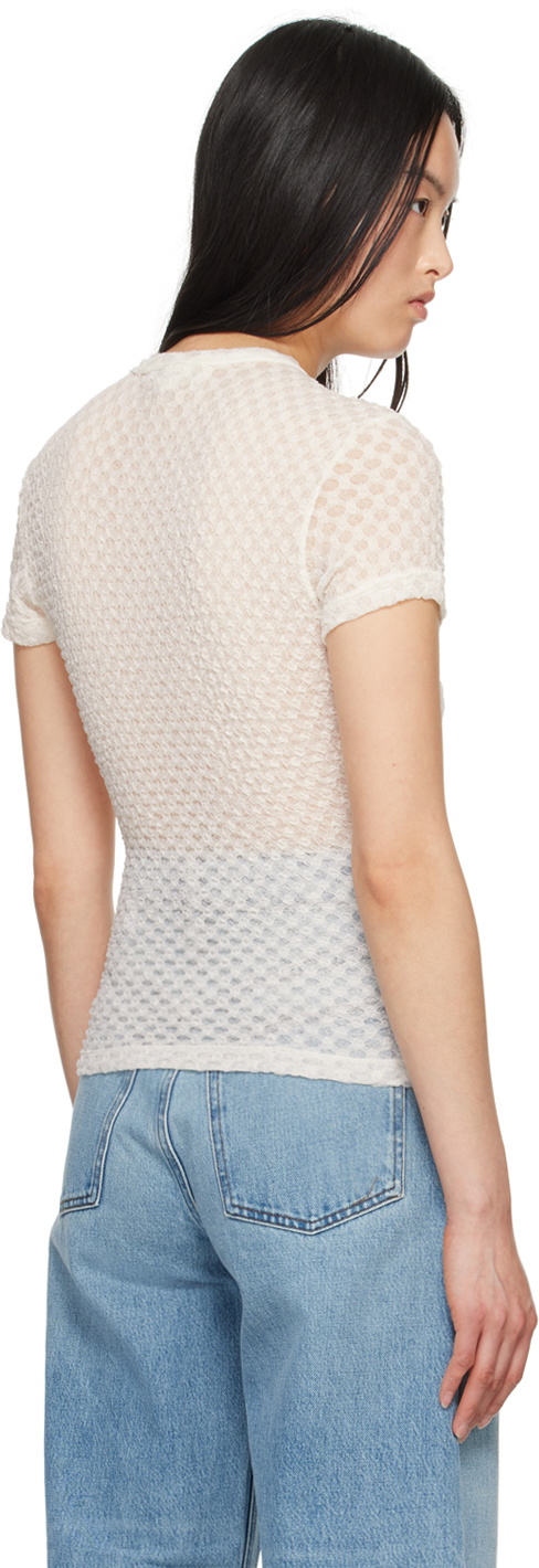 FRAME Off-White Crewneck T-Shirt