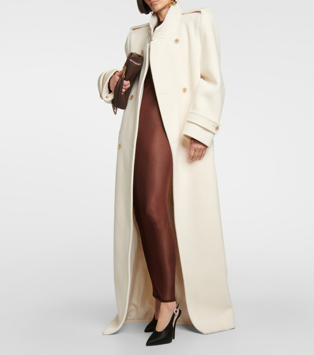 louren ローレン/Oversize wool trench coat Saint Laurent Oversized wool coat Saint Laurent