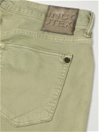 Incotex - Slim-Fit Cotton-Blend Trousers - Green