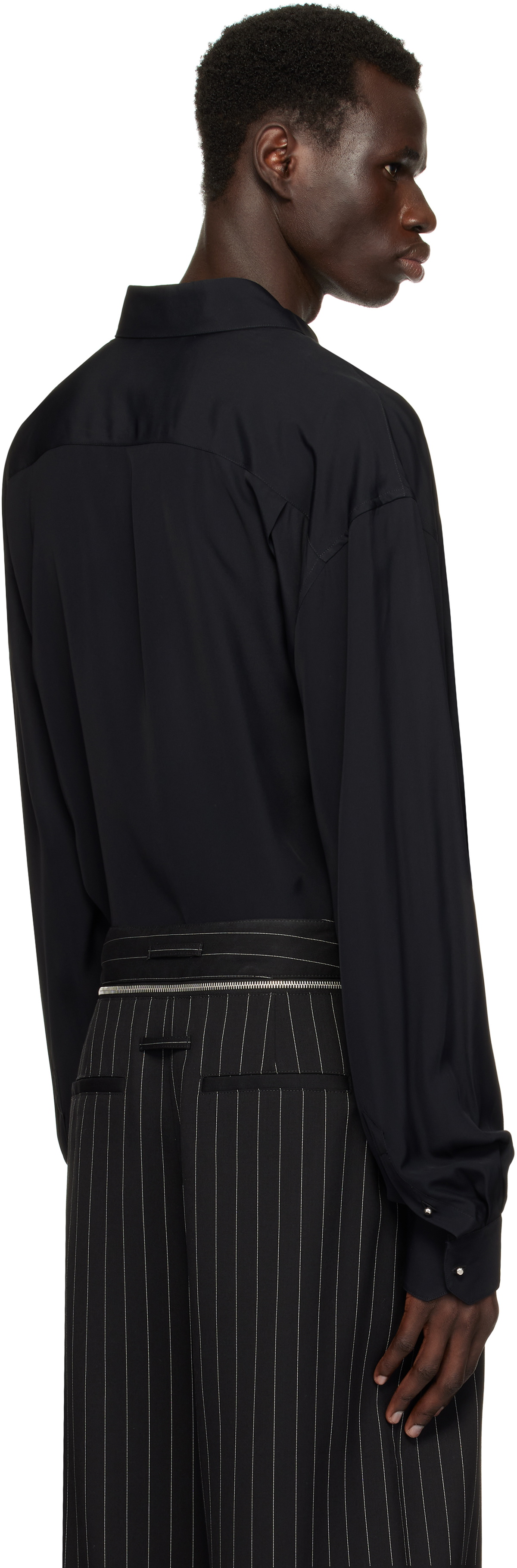 Mugler Black Pierced Shirt