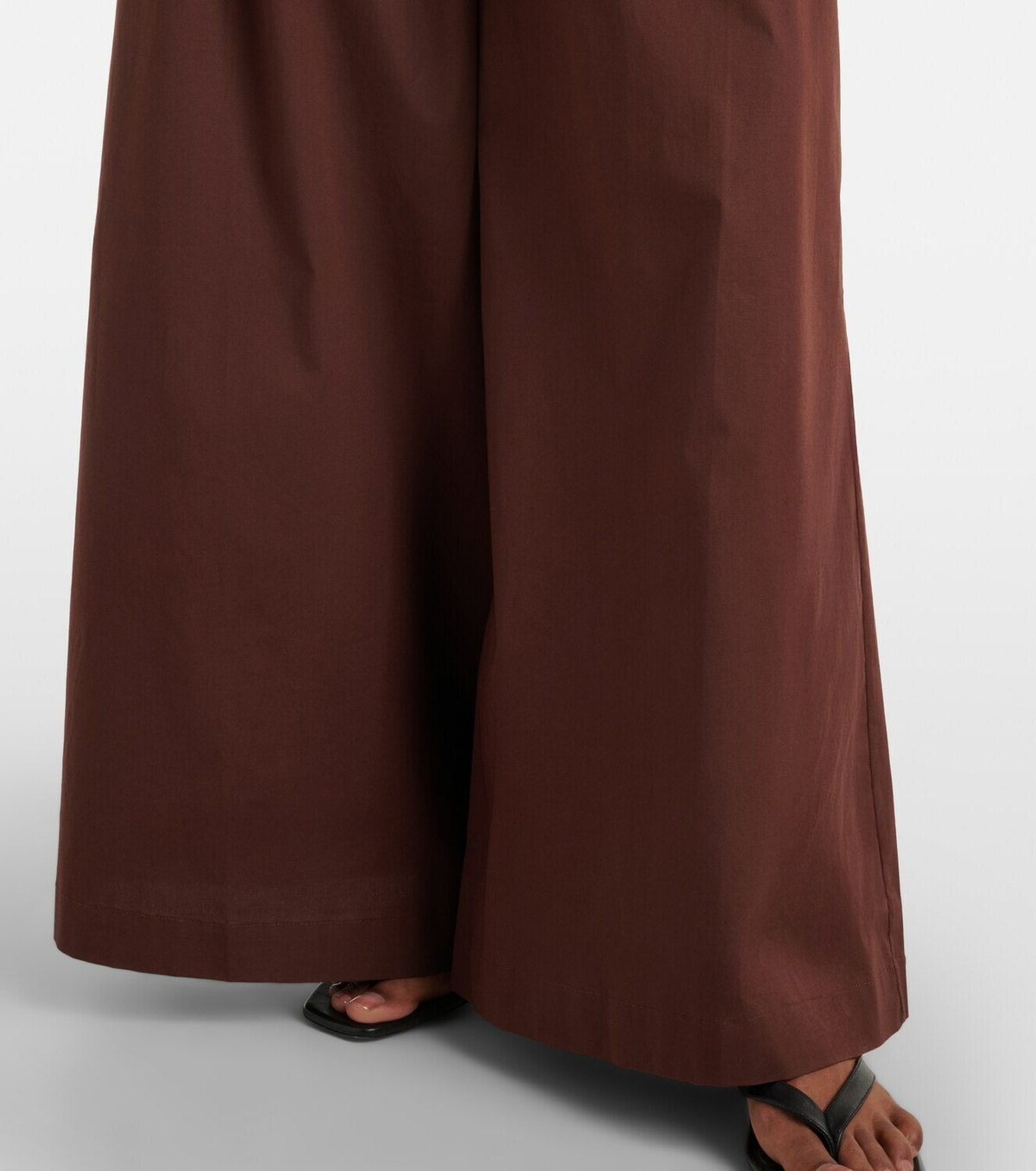Adriana Degreas Cotton-blend wide-leg pants