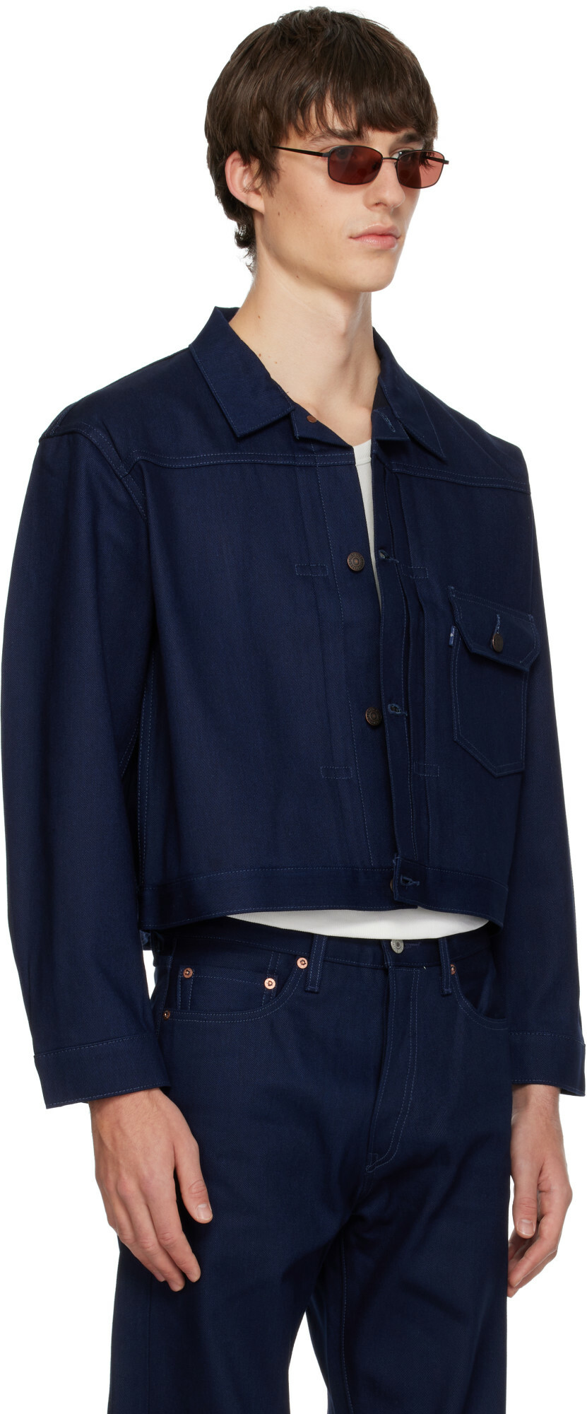 Levi's Blue Tab Navy Type I Selvedge Denim Trucker Jacket