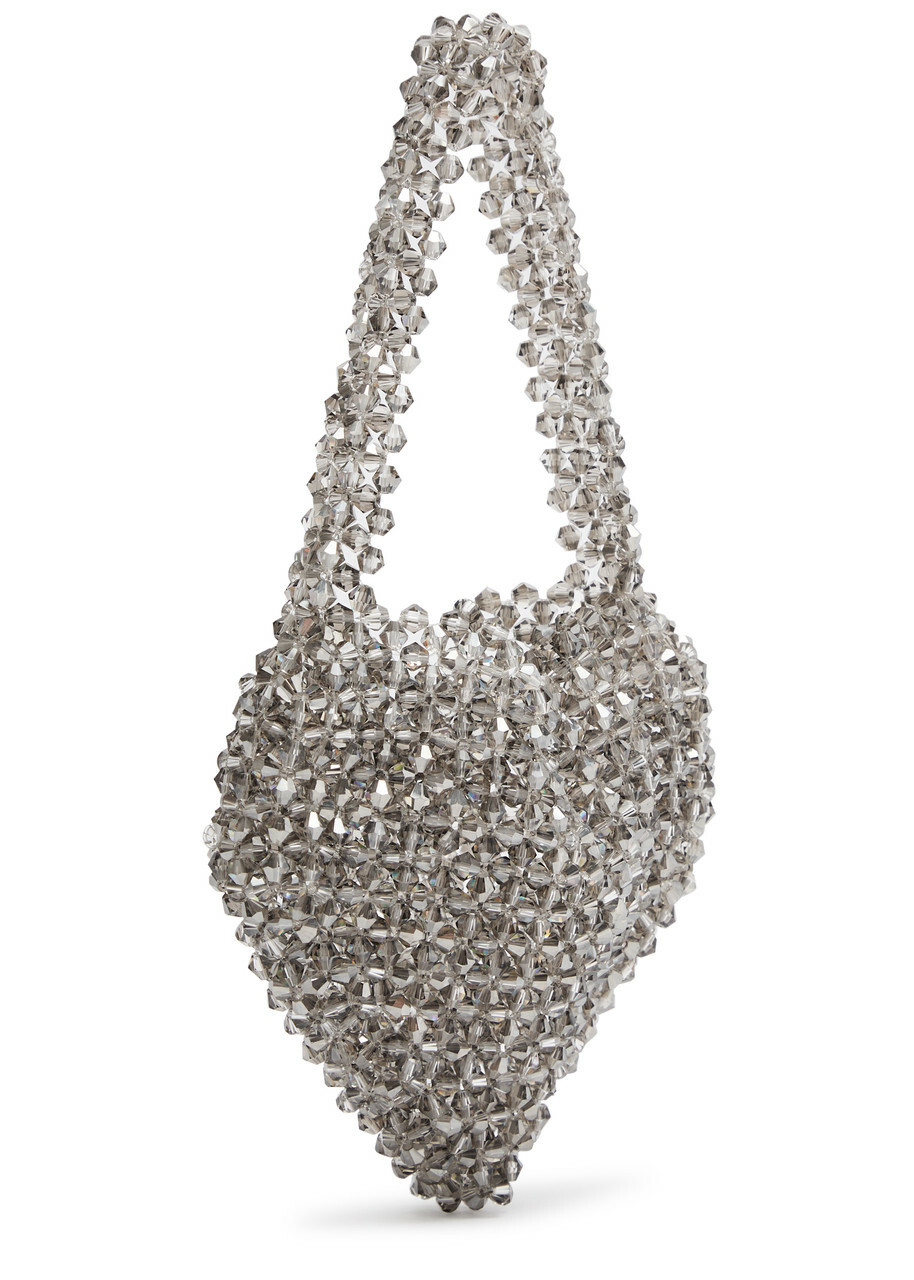 【Sister Jane】Black Swan ビーズ ハート バッグ Sister Jane Black Swan Mini Beaded Heart top Handle bag