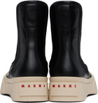 Marni Black Leather Pablo Chelsea Boots