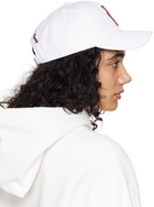 Moncler White Roger Rabbit Cap