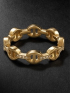 HOORSENBUHS - Dame Tri-Link 18-Karat Gold Diamond Ring - Gold