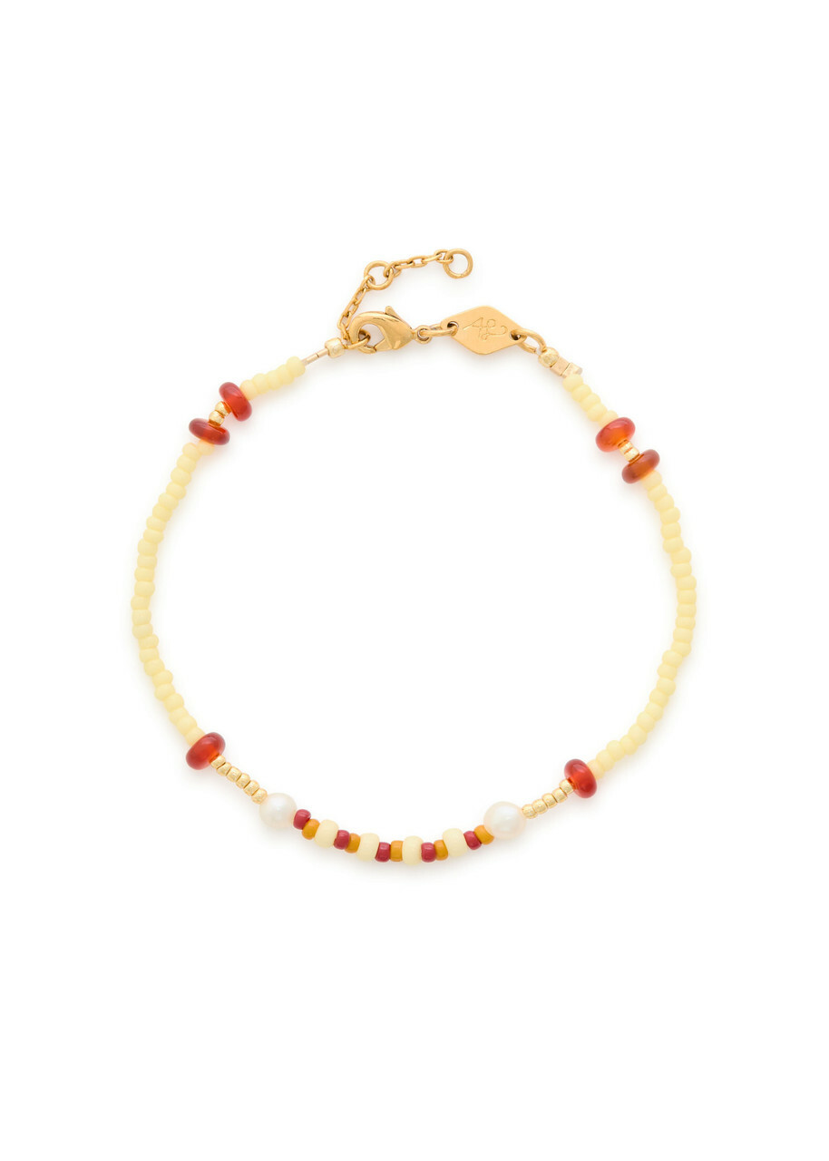 Anni LU Dizzy Moon 18kt Gold-plated Beaded Bracelet - Multicoloured - One Size