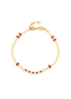 Anni LU Dizzy Moon 18kt Gold-plated Beaded Bracelet - Multicoloured - One Size