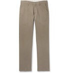 Dunhill - Navy Slim-Fit Stretch Cotton and Cashmere-Blend Chinos - Neutrals