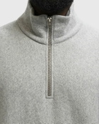 Norse Projects Ketel Relaxed Cotton Wool Half Zip Sweatshirt Grey Mens Half-Zip