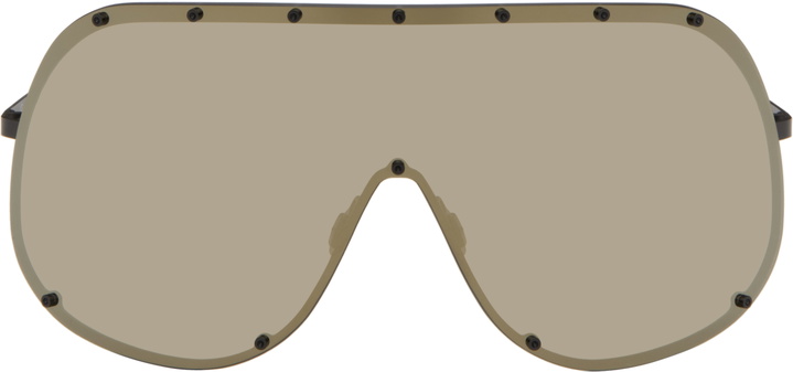 Photo: Rick Owens Black Temple Mask Sunglasses