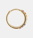 Persée Chakras Rainbow Piercing 18kt gold single earring with gemstones