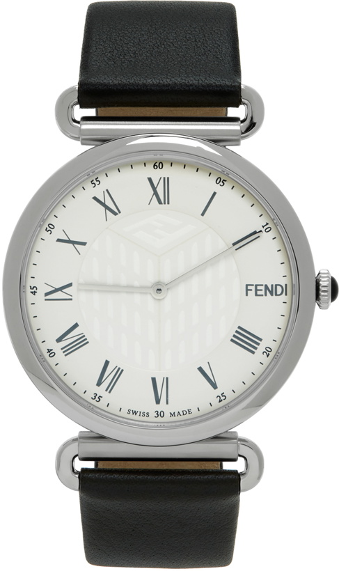 Photo: Fendi Black & Silver Palazzo Watch