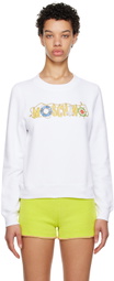 Moschino White Nautical Sweatshirt