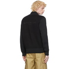 Givenchy Black Wool Blouson Bomber Jacket