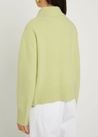 Free People Trading Up Cotton-blend Polo Jumper Green