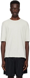 Jil Sander Off-White Embroidered T-Shirt