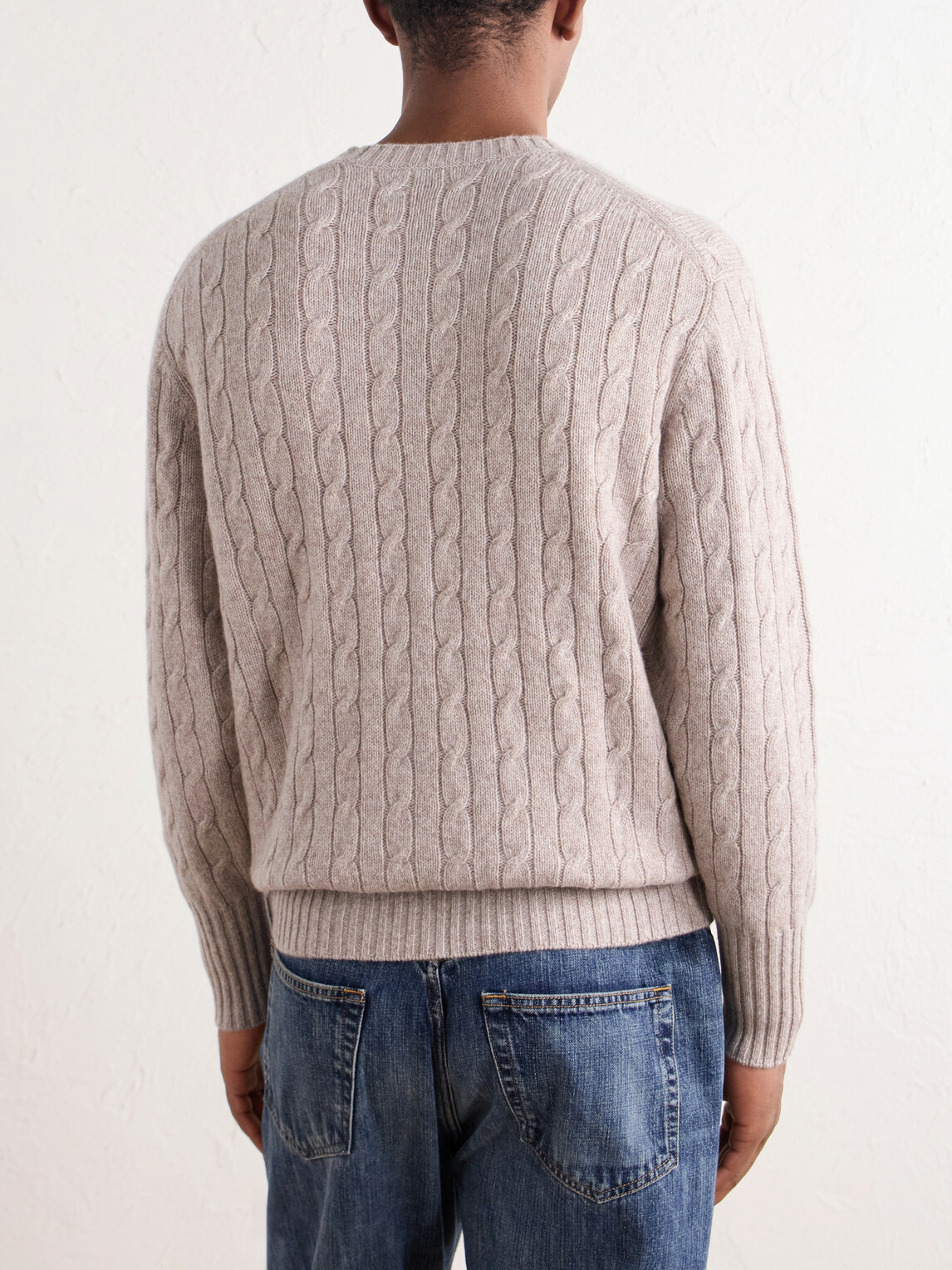 N.PEAL - Thames Cashmere Cable-Knit Sweater - Neutrals