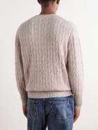 N.PEAL - Thames Cashmere Cable-Knit Sweater - Neutrals