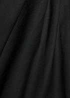 Staud Bellaria Ruched Stretch-cotton Midi Dress Black