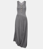 Xu Zhi Draped jersey midi dress